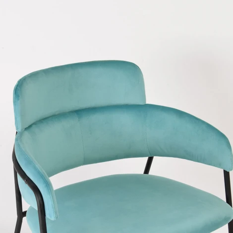 Стул Napoli латте с черными ножками