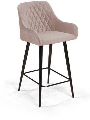 Стул полубарный Robert, бархат пепельно-бежевый 25 Top Concept ROBERT 76775
