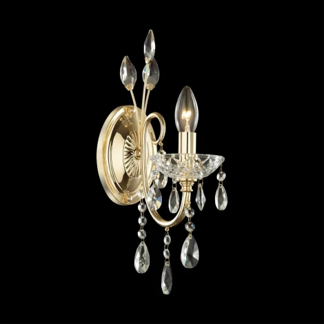 Бра Odeon Light Versia 4977/1W (220V, хрусталь, подвески, подсвечник, свеча)