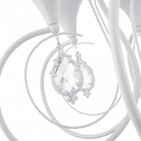 Подвесная люстра Arte Milano AM349920 349920/8 WT (220V, подвески, на цепи, подсвечник, свеча)