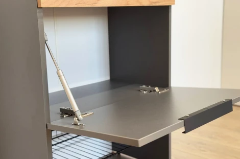 Обувница Баско Mebelson (ЛДСП/Графит,Дуб золотой) арт.173780,3319