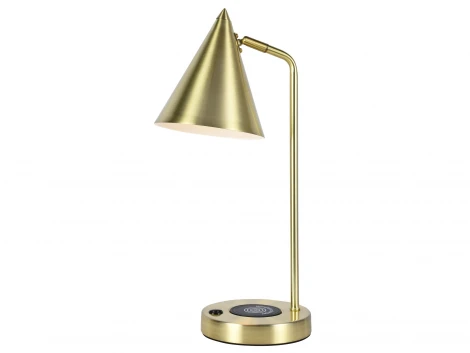 Настольная лампа с беспроводной зарядкой для телефона с выключателем IP21 Zortes Desklight ZRS.1066.06