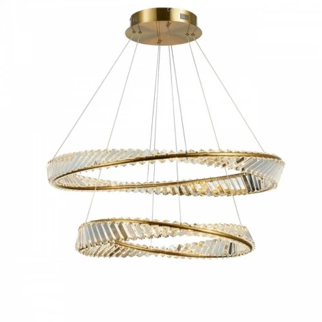 Подвесной светильник ярусный Aployt Olimp APL.045.03.65 (LED, 220V, хрусталь, на тросе)