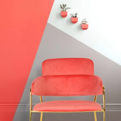 Стул Napoli латте с черными ножками