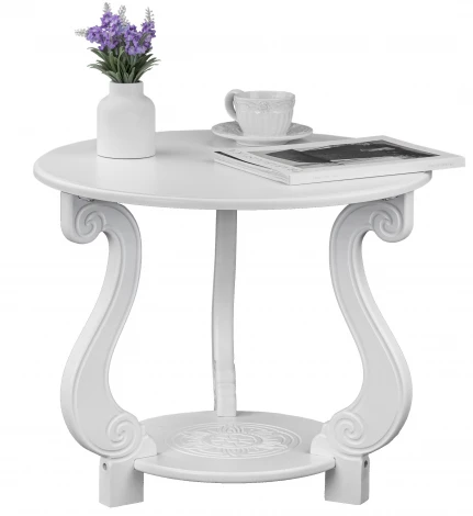 Стол журнальный Грация (М) ЛАЙТ белый от фабрики Mebelik