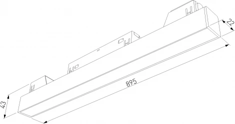 Трековый светильник магнитный Elektrostandard Slim Magnetic L02 85034/01 30W 3000K (черный) (LED, 48V)