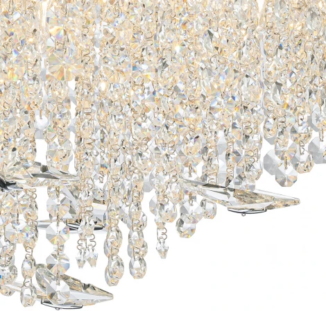 Подвесная люстра (12051/11P Chrome) Indigo Giulietta V000599 (220V, хрусталь, подвески, на тросе, круглые)