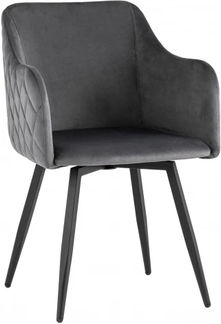 Стул Stool Group Ника вращающийся велюр серый УТ000031327