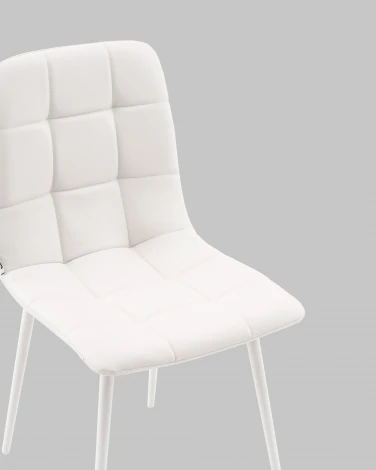 Стул Stool Group Одди NEW экокожа белый белые ножки арт.УТ000041295