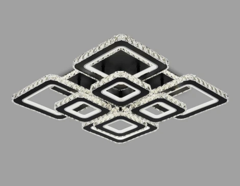 Потолочная люстра с пультом, на штанге, светодиодная Ambrella ACRYLICA FA1738