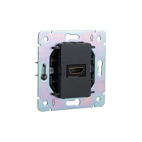 Розетка HDMI с/у перламутр Kranz Round KR-78-0730-1