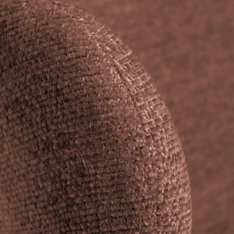 Стул Bradexhome Lucas 2 терракотовый шенилл с чёрными ножками