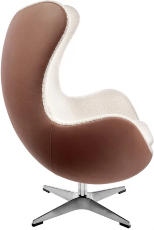 Кресло Bradex Home EGG STYLE CHAIR коричневый, экокожа (RF 0695)