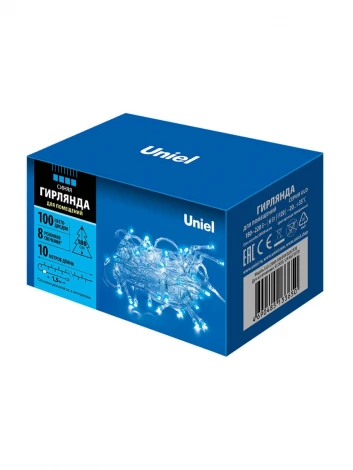 Гирлянда Uniel ULD-S1000-100/DTA BLUE IP20