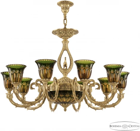 Подвесная люстра Bohemia Florence 71409P/8/250 FP P2 U Amber-Green/H-1I FH3M