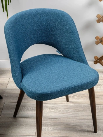 Стул R-Home Lars БлюАрт/Тёмный Орех