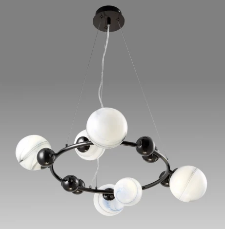 Подвесной светильник Crystal Lux SALVADORE SP6H BLACK CHROMIUM
