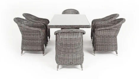 "Эспрессо" обеденная группа плетеная, цвет графит 4SIS арт.УТ-00002205