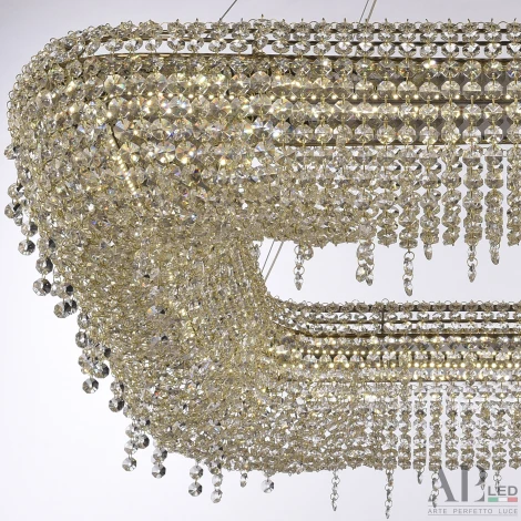 Подвесная люстра светодиодная APL LED Rimini S504.0.80.B.4000.Gold