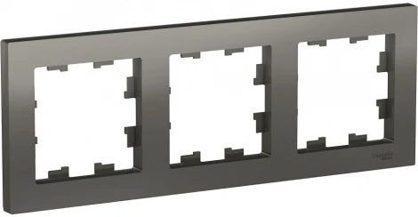 Рамка на 3 поста (сталь) Systeme Electric AtlasDesign ATN000903
