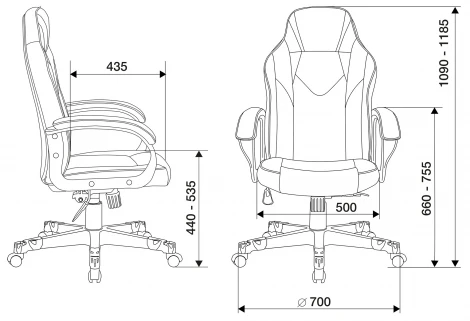 Кресло игровое Zombie GAME 17 черный/красный текстиль/эко.кожа крестовина пластик