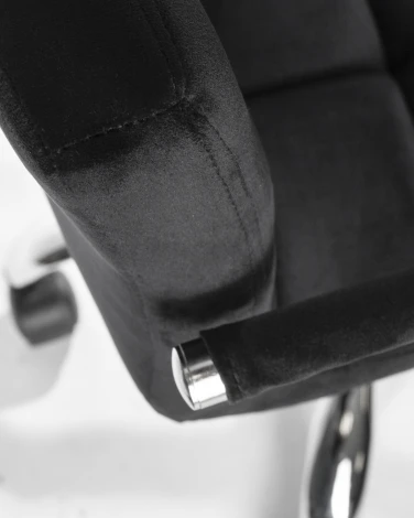 Набор 2 шт офисное кресло для персонала DOBRIN TERRY (черный велюр (MJ9-101))