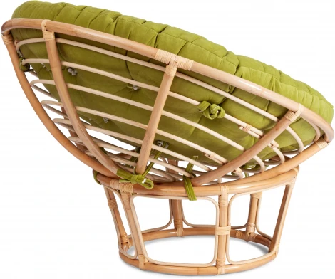 Кресло "PAPASAN ECO"  P115-1/SP STD / c подушкой, ремешками (Светлое дерево)