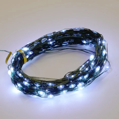 Светодиодная гирлянда линейная Роса (на проволоке) 5000К c питанием от сети 220V 20м Feron CL583 51443