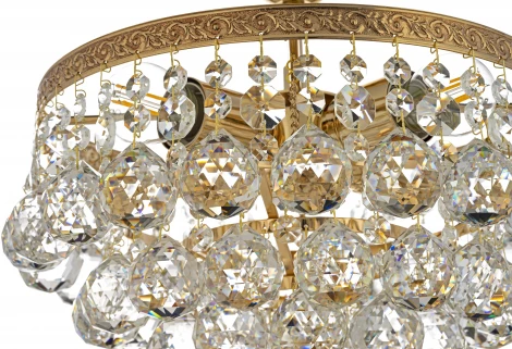 Потолочная люстра буше Arti Lampadari Castellana E 1.3.30.501 G (220V, хрусталь)