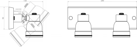 Настенный светильник уличный Covali WL-38032 (220V, IP54)