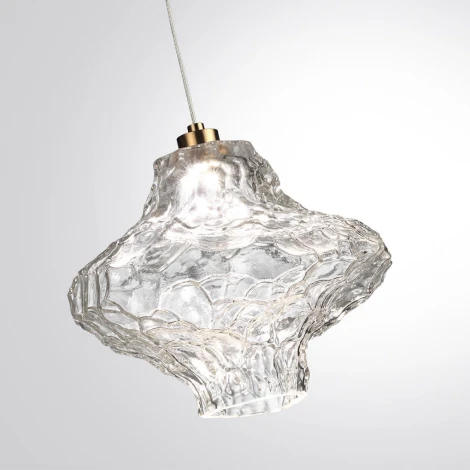 Подвесной светильник светодиодный Odeon Light Ordi 5107/3L антич.бронза/прозрачный металл/стекло LED x 3W 4000K (220V, на проводе)