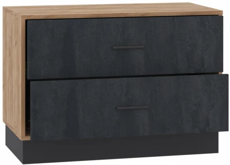 ТВ-тумбы Woodville Леви 85 дуб крафт золотой / черный / угольный камень