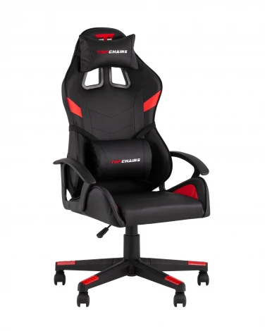 Кресло спортивное TopChairs Warden черно-красный арт.УТ000039484