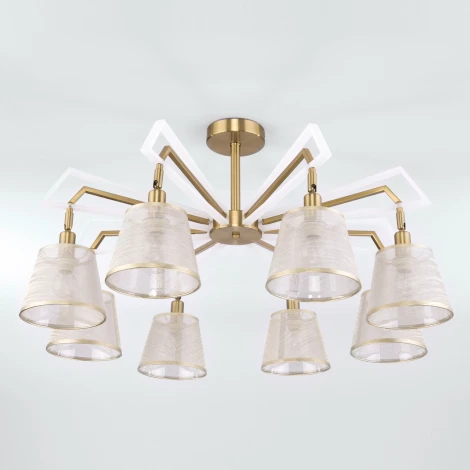 Потолочная люстра Eurosvet Alicante 60082/8 золотая бронза