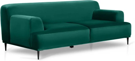Диван Portofino 2-х местный ОГОГО (арт.810608), (Ткань/Зеленый,Черный)