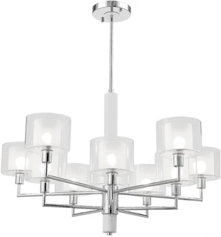 Потолочная люстра на штанге Crystal Lux Maestro SP-PL5+5 CHROME (220V)
