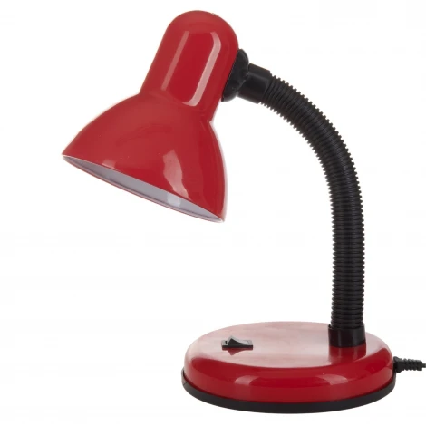 Интерьерная настольная лампа для школьника Uniel TLI-204 Red. E27 (220V, выключатель)
