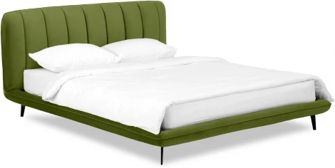 Кровать Amsterdam ОГОГО (арт.564340), (Велюр/Зеленый)