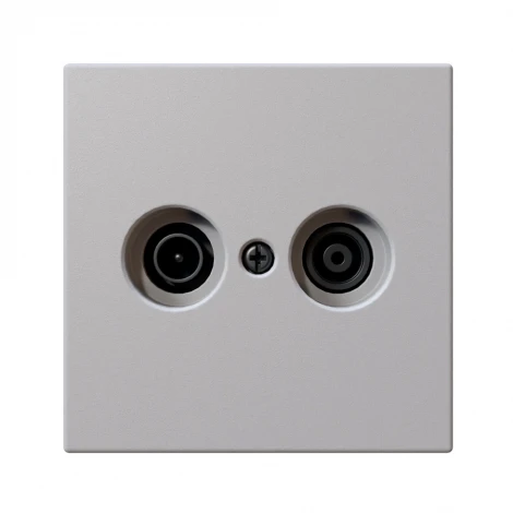 ТВ-розетка оконечная + акустическая (белый матовый) Jasmart FD FD6204PWM