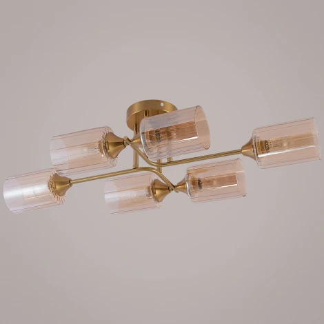 Потолочная люстра на штанге Reluce 19610-0.3-06 COPPER