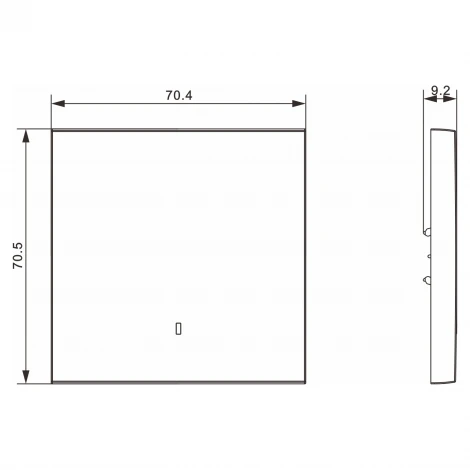 Клавиша 1-я с подсветкой, глянцевый белый Donel S08 DS29003