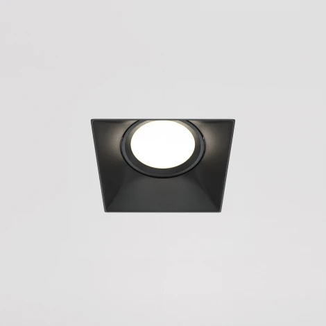 Встраиваемый светильник под гипсокартон Dot GU10 1x50Вт Maytoni Technical DL042-01-SQ-B (220V)