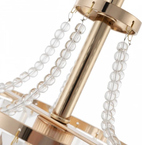 Подвесная люстра хрустальная на штанге Arte Milano Sorrento-1009 371009/1/50/200 GD (220V)