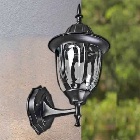 Настенный фонарь уличный Reluce 00867-0.2-001W BK (220V, фонарь, IP44)