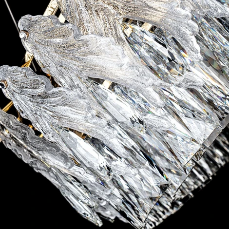 Подвесная люстра хрустальная Modelux ML.7445.800.500 GD