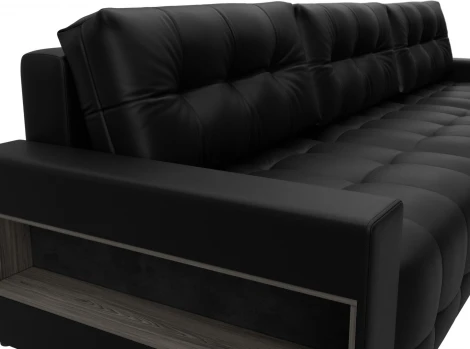 Диван угловой с полками Лига-053 НПБ Лонг Лига Диванов (Экокожа) арт.128966