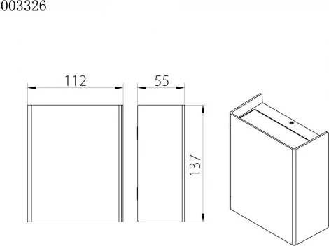 Настенный светильник светодиодный IP65 Natural Concepts Dwell NC-003326-SB (220V)