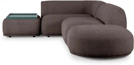 Диван Fabro ОГОГО (арт.853866), (Ткань,Букле/Коричневый)