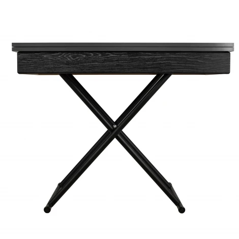Стол-трансформер Лерон графит темный/черный Mebelik 009428