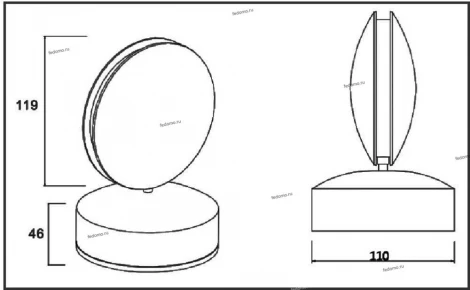 Настенный светильник Crystal Lux CLT 027 027W WH